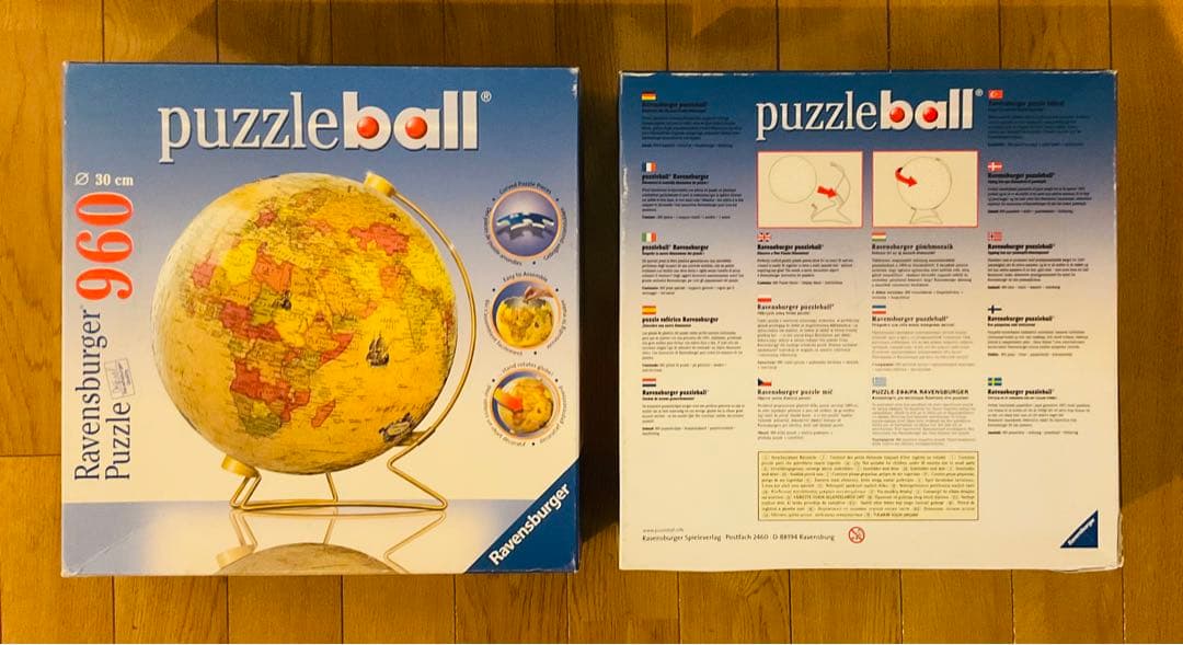 【レア】Ravensburger 地球儀が作れるパズル！ 960ピース レア】Ravensburger 地球儀が作れるパズル！ 960ピース レア
