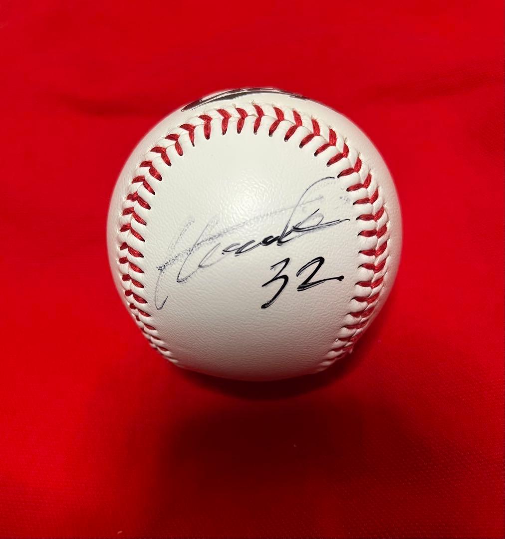 広島東洋カープ 石原貴規選手 直筆サインボール 投げ込み球 球団ロゴ