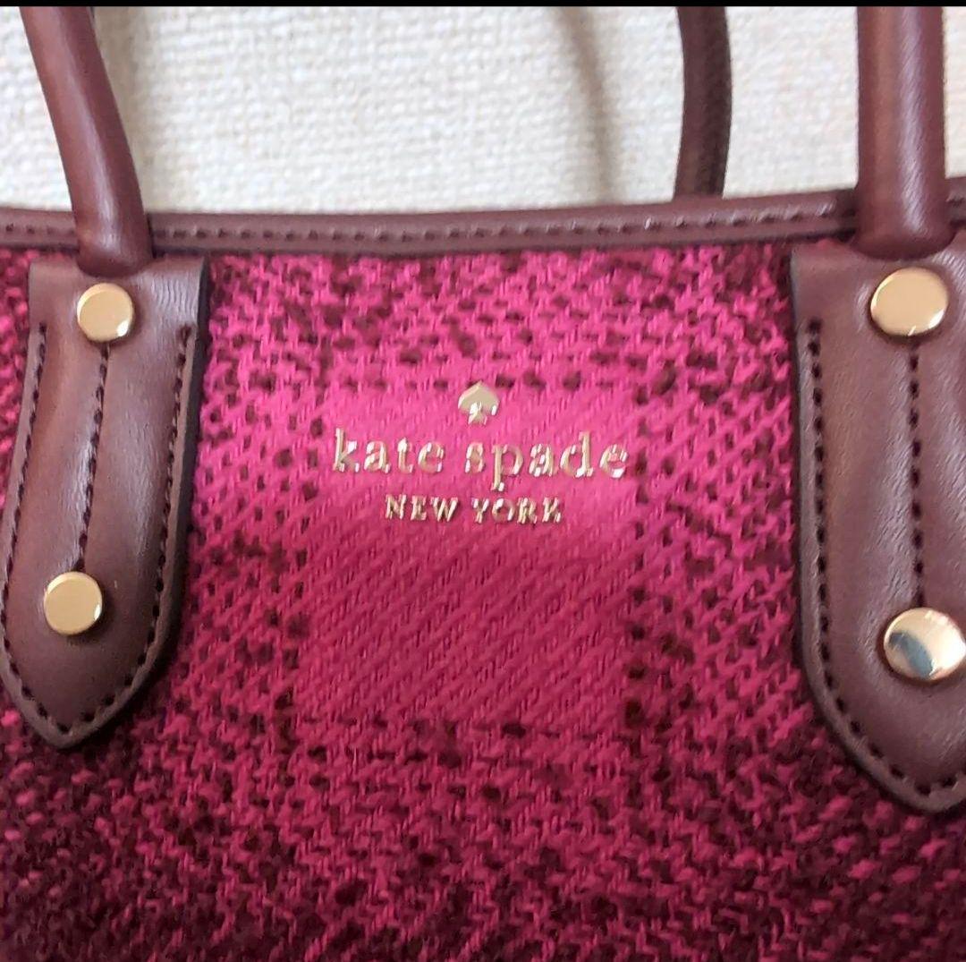 t*m様 Kate Spade New York ピンク チェック柄 バッグ
