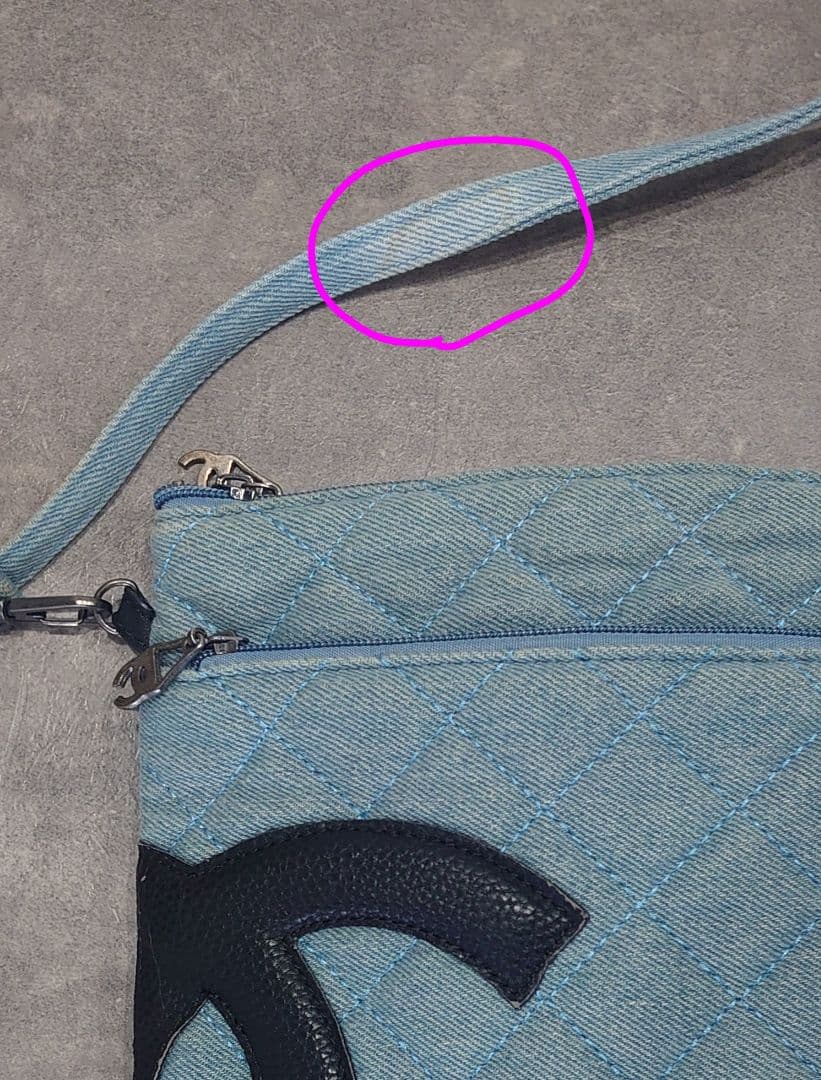 CHANEL　シャネル　ノベルティ　バッグ　ショルダー　デニム　斜めがけ可能