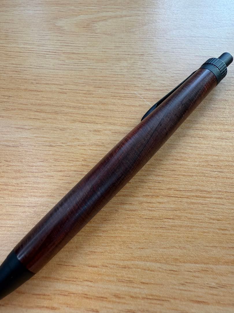 YkU工房 サイアミーズローズウッド マイクロカーリー 木軸シャーペン0.5mm