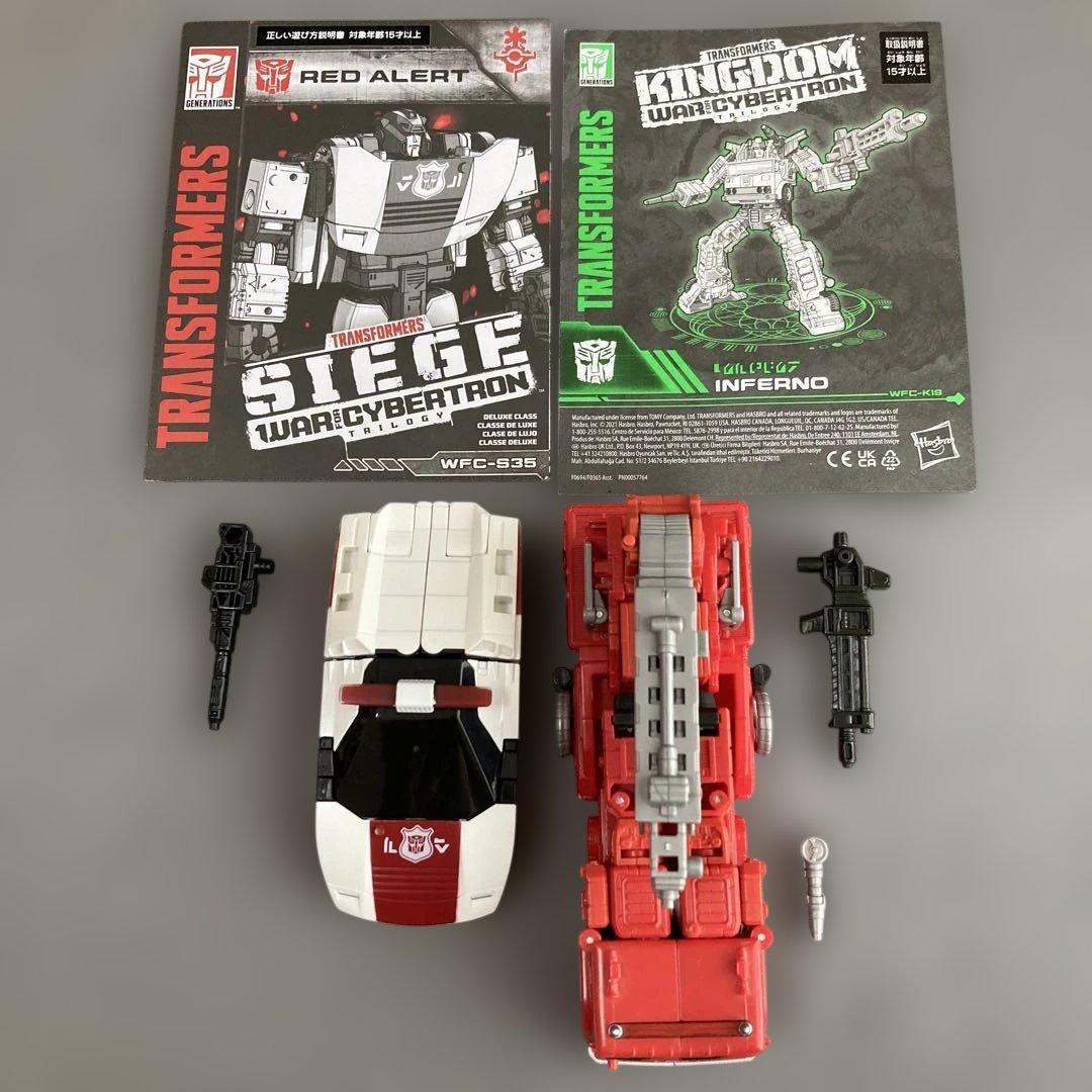 【2点セット】レッドアラート　シージ　インフェルノキングダム トランスフォーマー