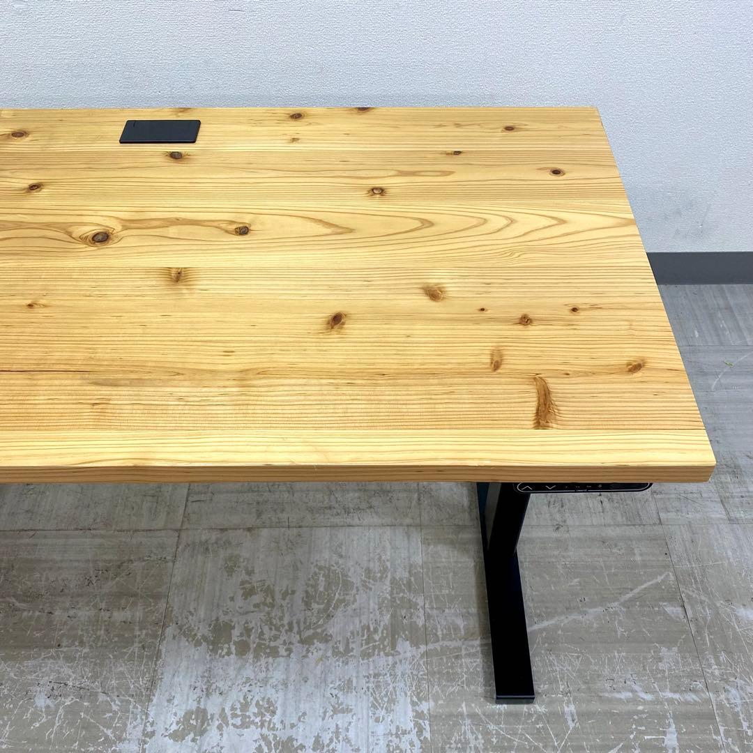 KANADEMONO THE TABLE かなでもの 無垢杉 電動昇降テーブル