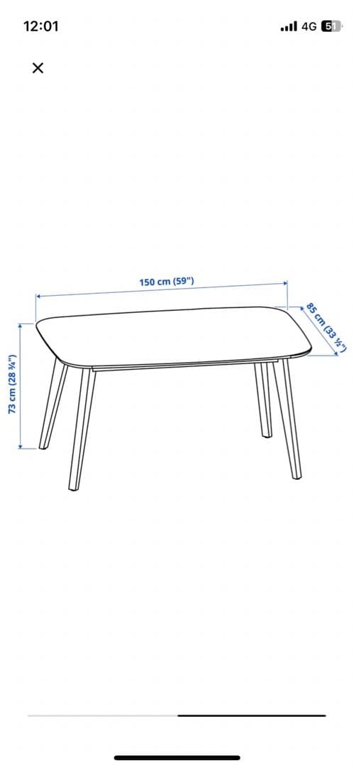 ノールドミーラ　IKEA ダイニングテーブル