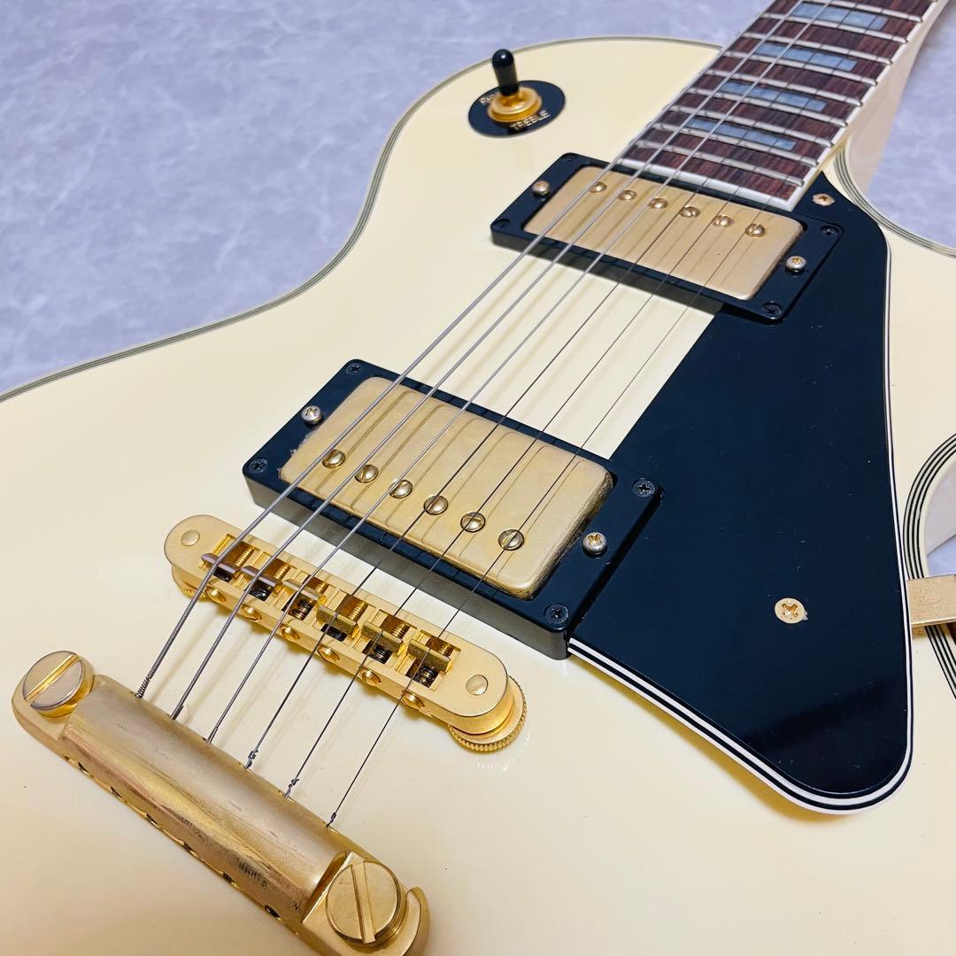 美品 Burny バーニー レスポール カスタム フェルナンデス ホワイト