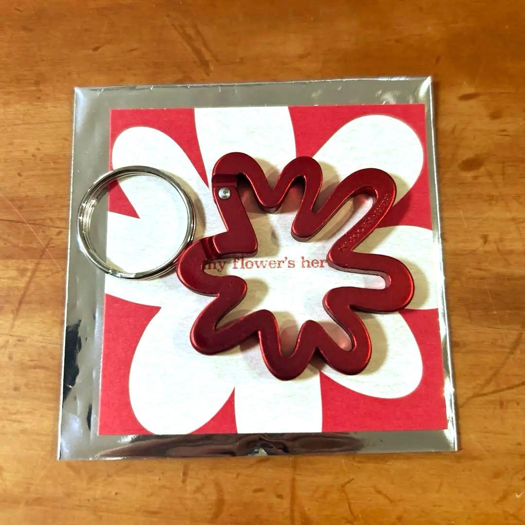 藤井風 カラビナ 花 赤 レッド - メルカリ