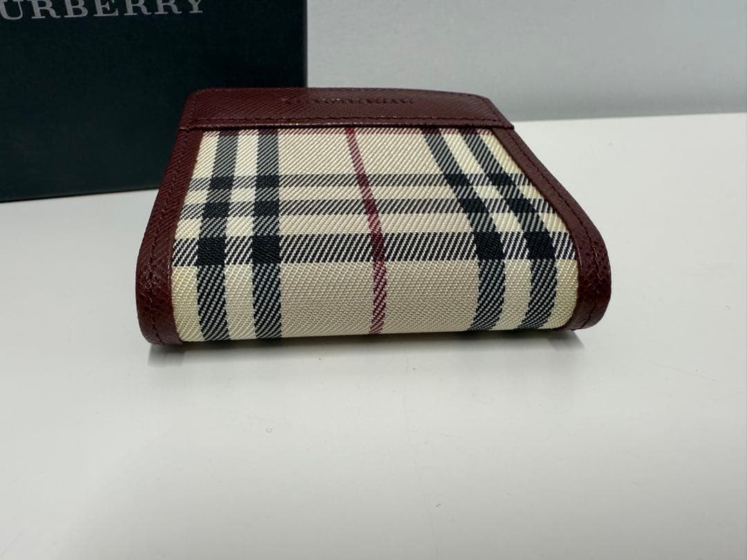 極美品【BURBERRY】ノバチェック ベージュ×ブラウン ケース 箱付き