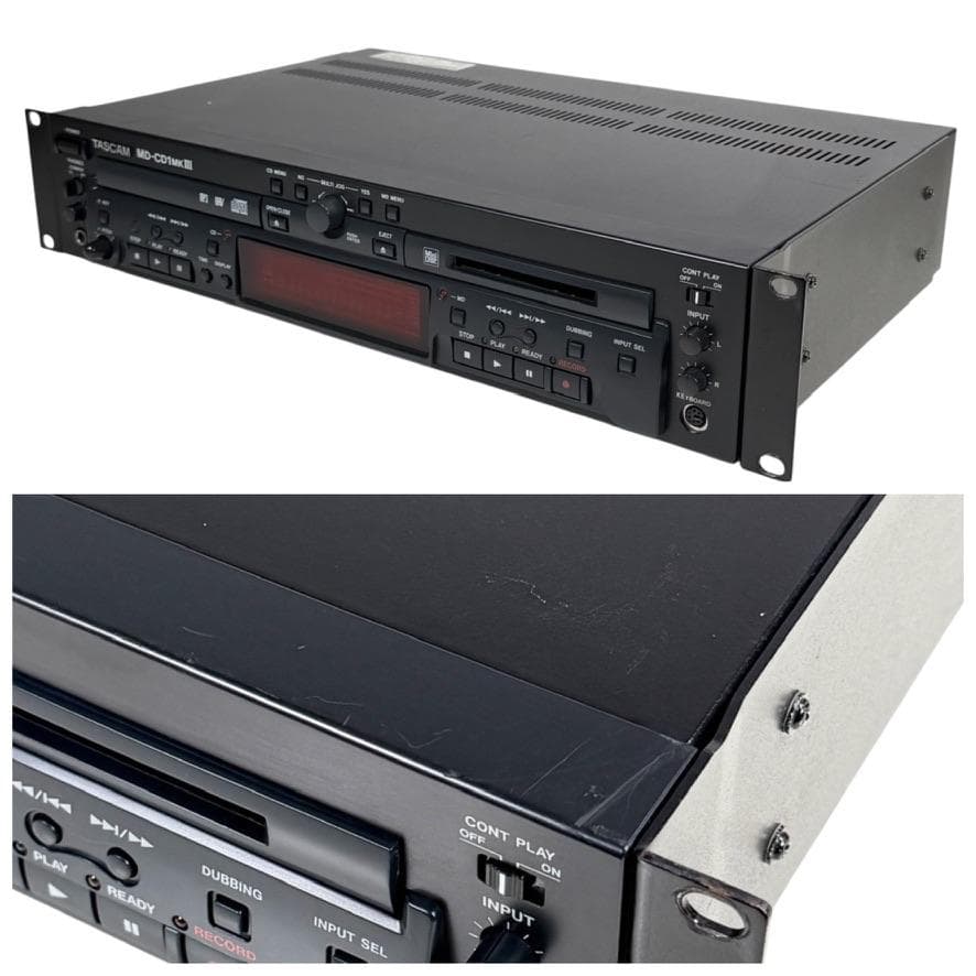 優良動作品 TASCAM MD/CDコンビネーションデッキ MD-CD1MK3