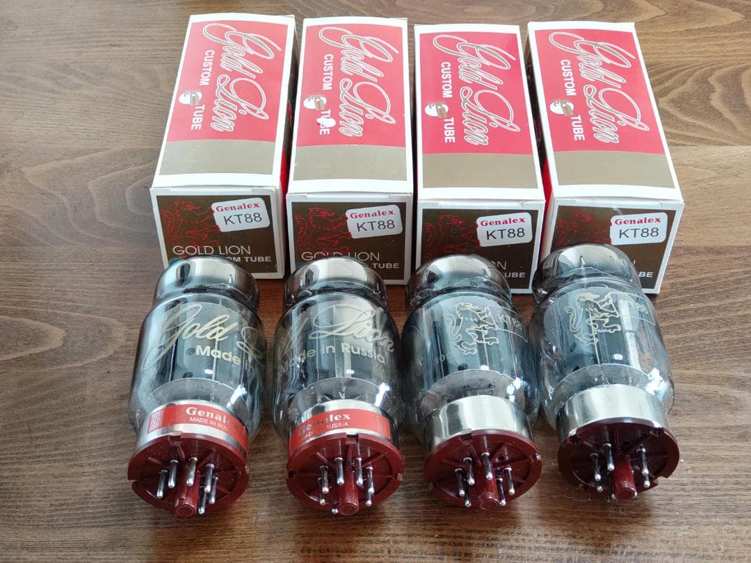 メール便】 未使用真空管 Genalex GOLD LION KT88 4本マッチ