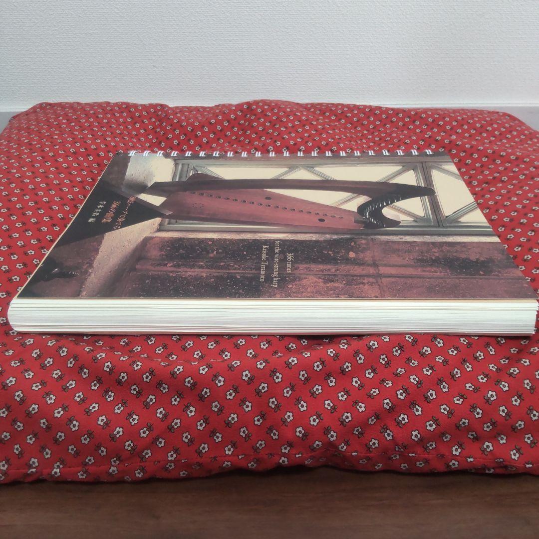 金属弦ハープ　曲集とスペア弦つき