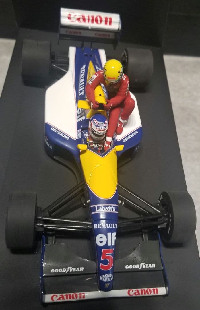 【レア】ミニチャンプス　1/18 ウィリアムズ FW14 マンセルライドオンセナ