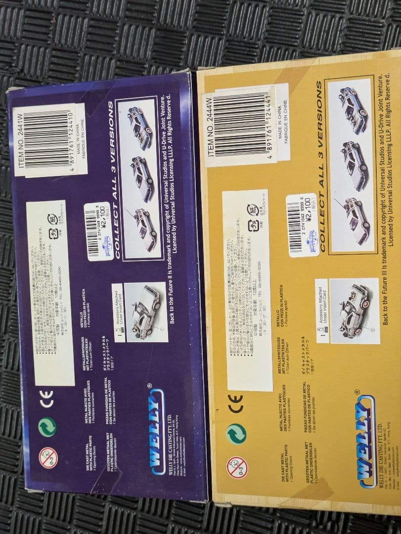 WELLY バック・トゥ・ザ・フューチャーⅡ,Ⅲ デロリアン1/24スケール