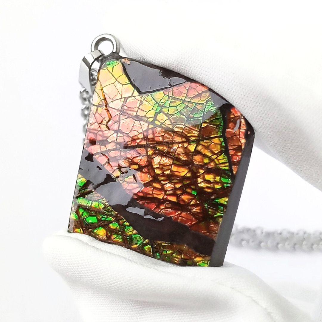 ネックレス｜超強力パワー！標本としても◎｜化石宝石 ドラゴンスキン