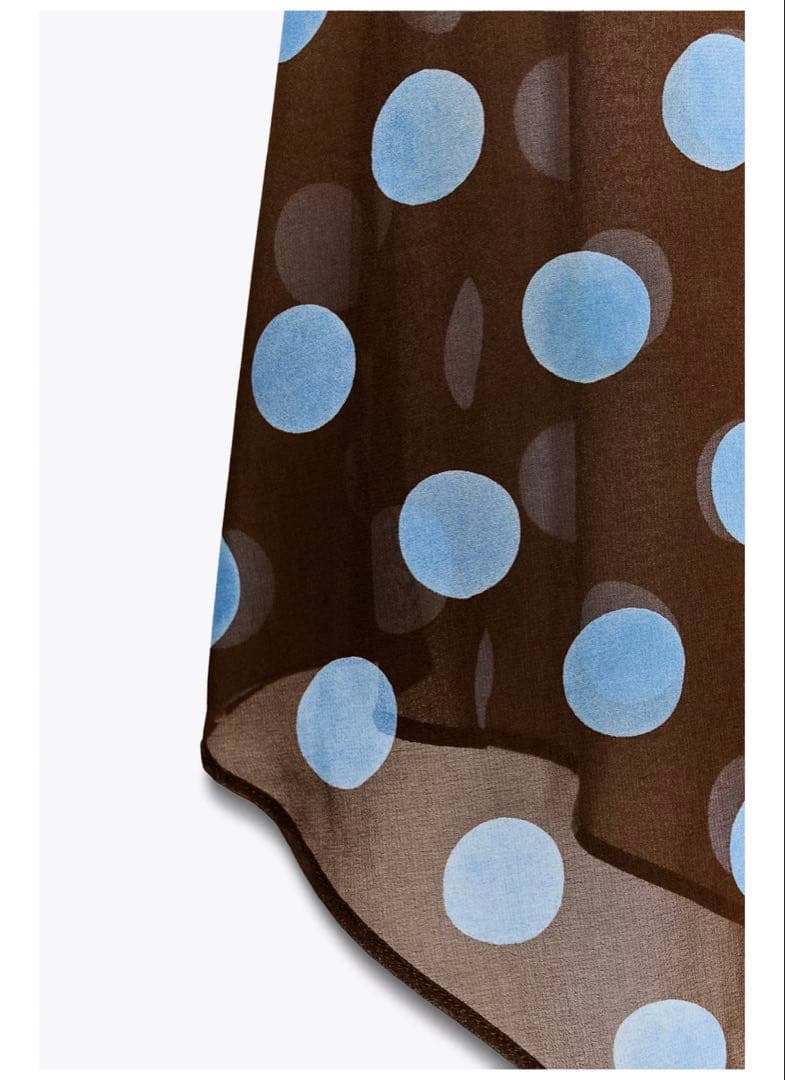 【完売品】新品　ZARA ドット柄　アシンメトリースカート