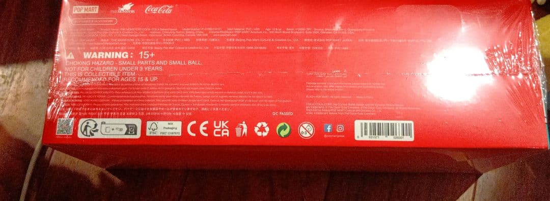 シュリンク付き新品未開封ラブブ THE MONSTERS Coca-Cola