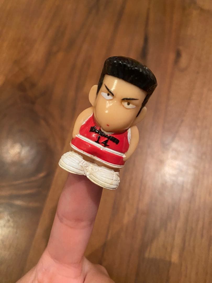 希少]昭和レトロ スラムダンク 三井寿14番 指人形 - メルカリ