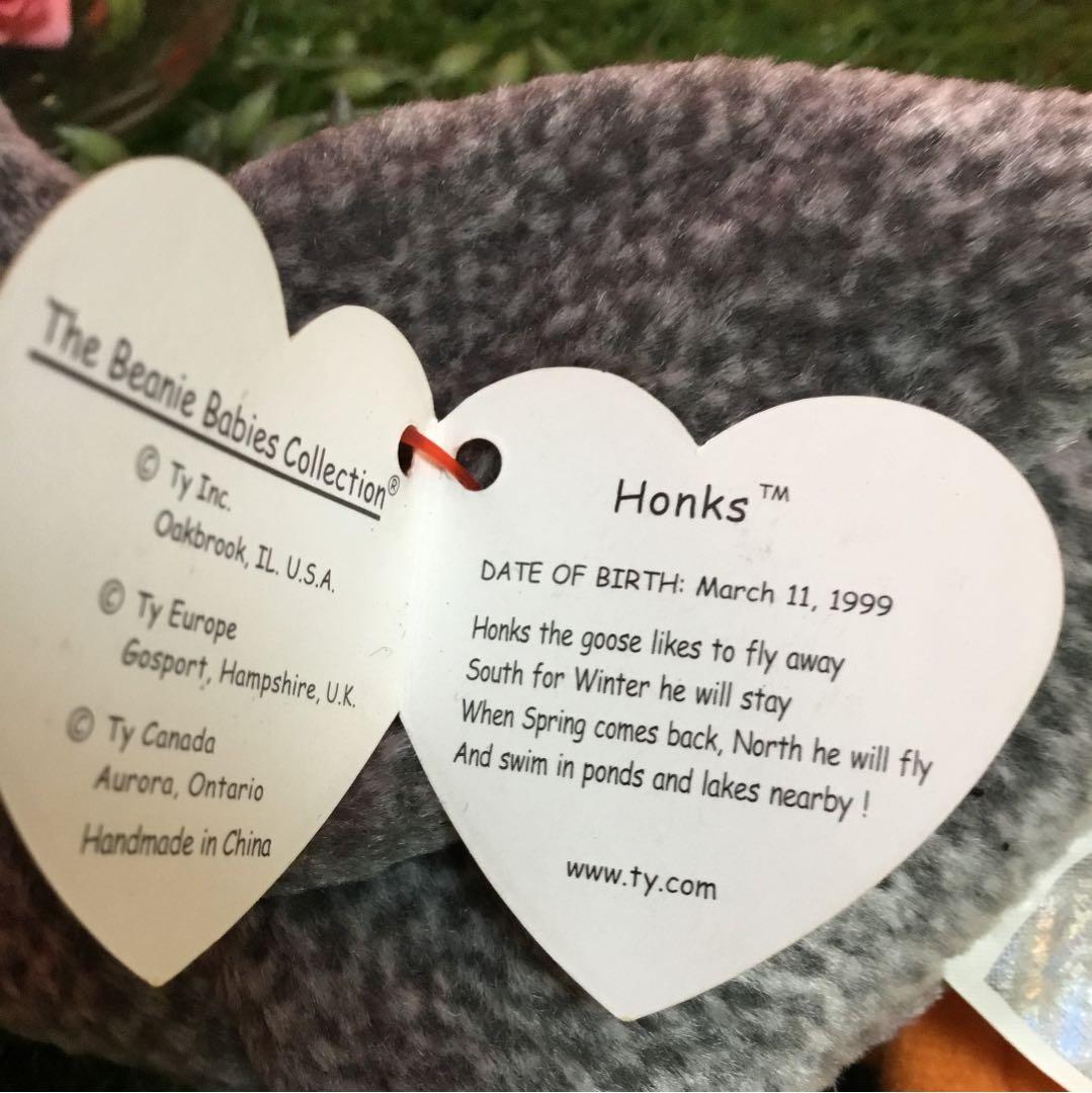 3月11日誕生日⚫灰色ガチョウ️○Ty ビーニーズ Beanie Baby