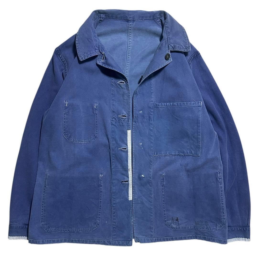 60s フレンチワークジャケット コットンツイル　ユーロワーク ビンテージ