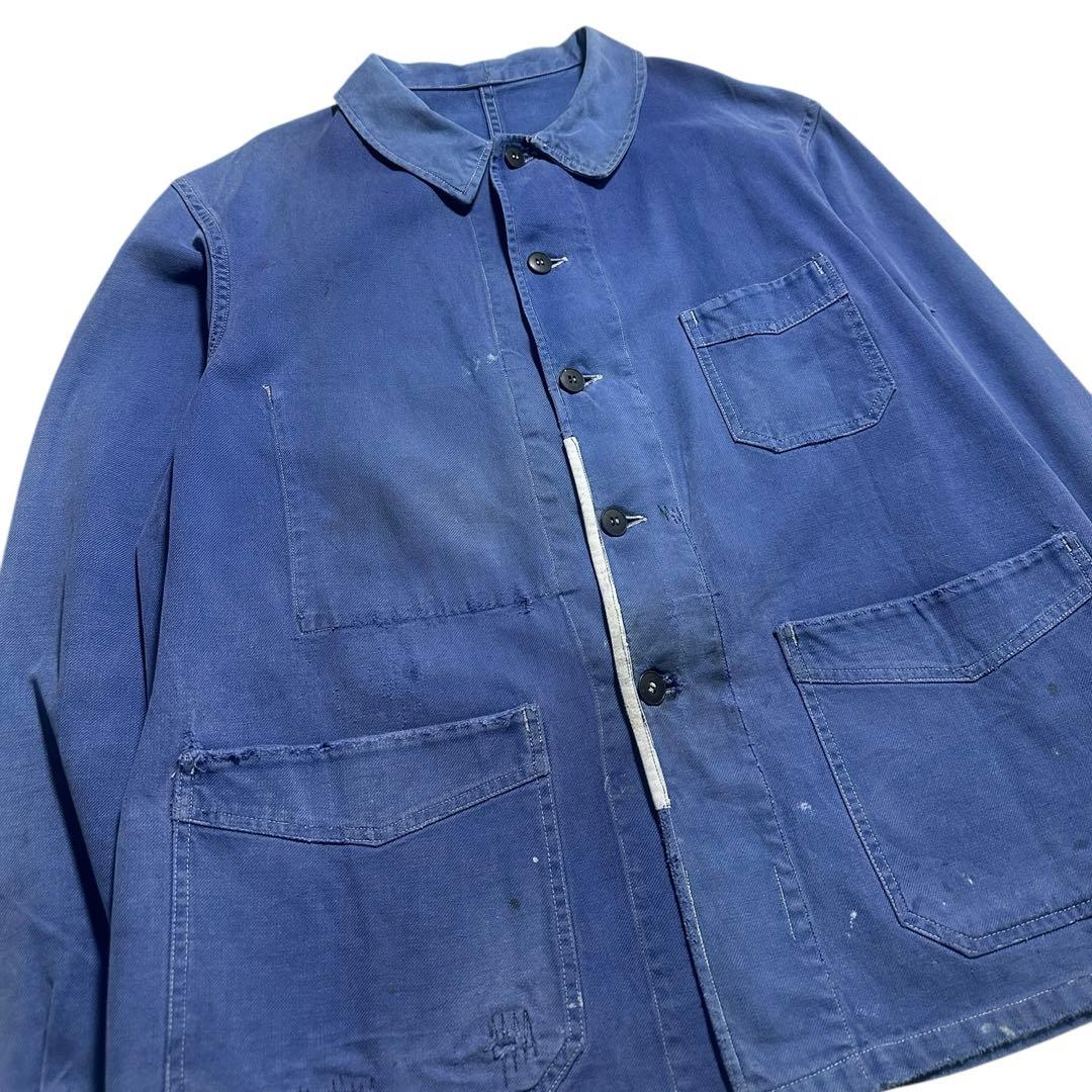 60s フレンチワークジャケット コットンツイル　ユーロワーク ビンテージ