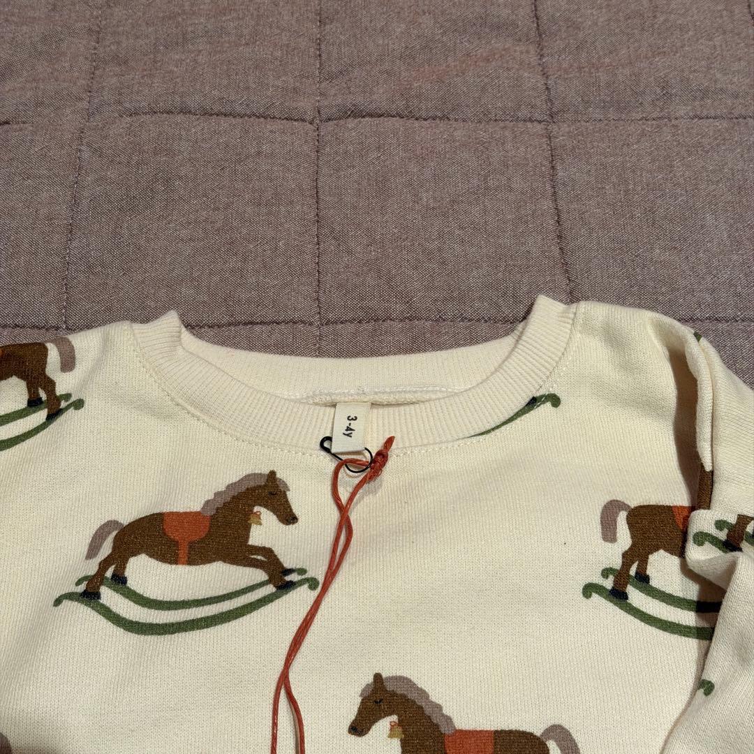 organic zoo ロッキングホース トレーナー　3-4Y