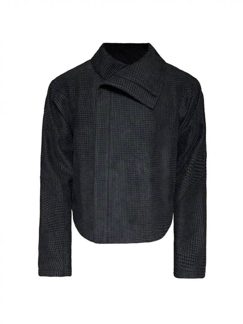 JCAESAR ZIPPER-JACKET WITH H斜めジップジャケット短丈 - メルカリ