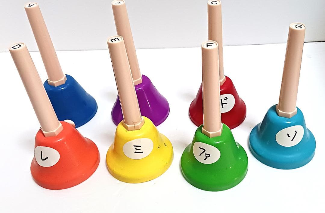 レトロ】 ウチダ ミュージックベル ハンドベル 内田洋行 20本セット