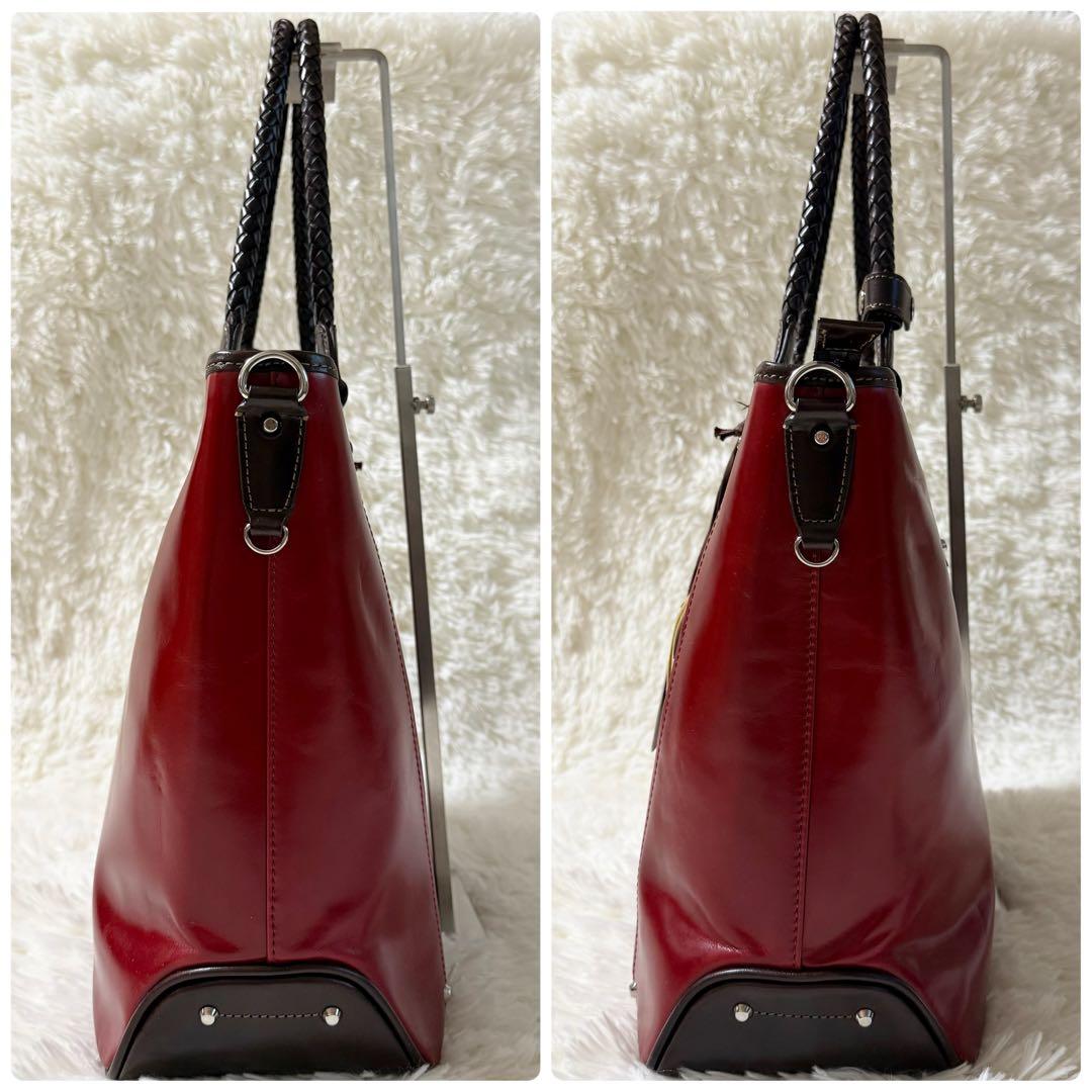 【未使用】Kiefer neu キーファーノイ ビジネスバッグ トートバッグ 赤