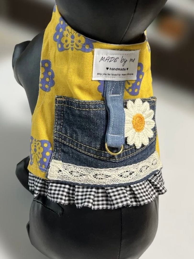 新品 CandyBuppie ギンガムチェックフリルハーネス カラー＆リード