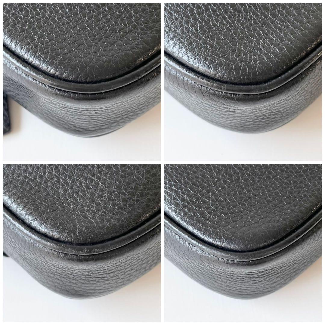 【極美品】COACH ダブルファスナー ショルダーバッグ カメラバッグ 黒