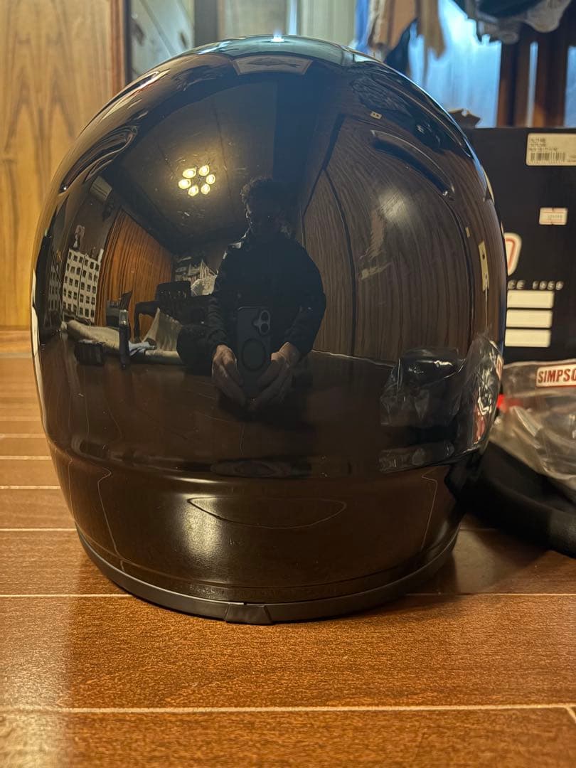 SIMSON アウトロウ58センチフルフェイスヘルメット ブラック