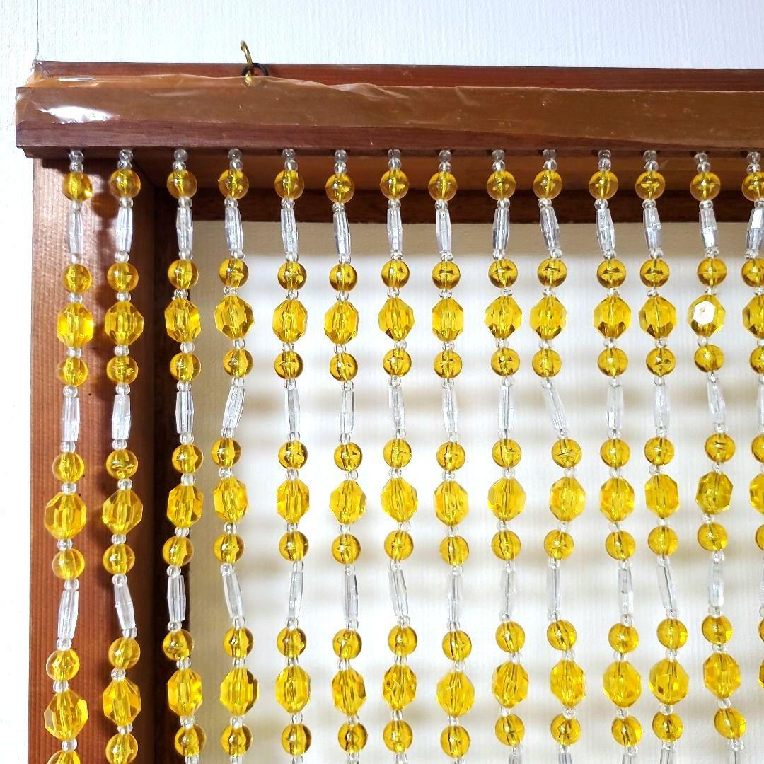 レトロポップ 珠暖簾 のれん ビーズ暖簾 ビーズカーテン 箱付き ビーズ