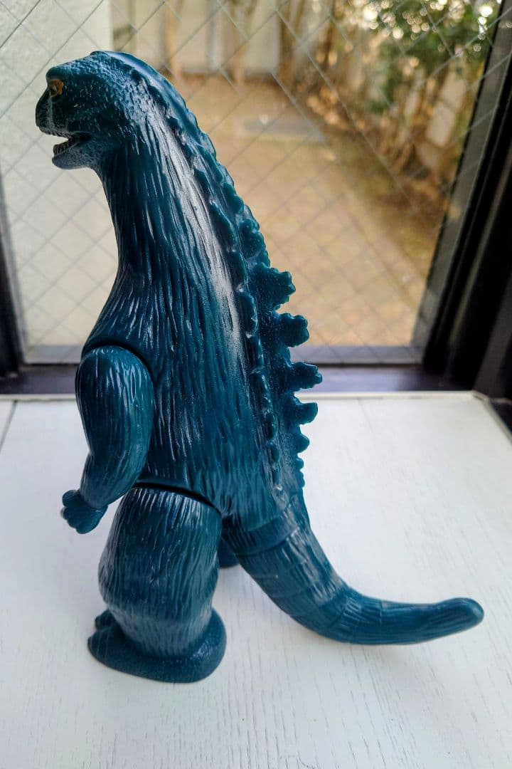 両足刻印 希少 美品 当時物 マルサン ゴジラ ブルマァク 怪獣 ソフビ