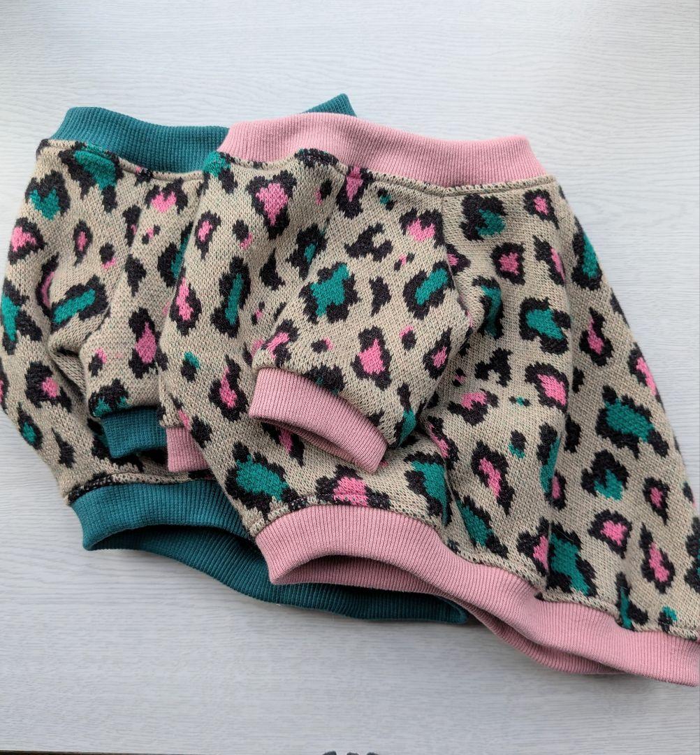 MYSKMT様専用 フレブル服 レオパード柄ラグラン ハンドメイド