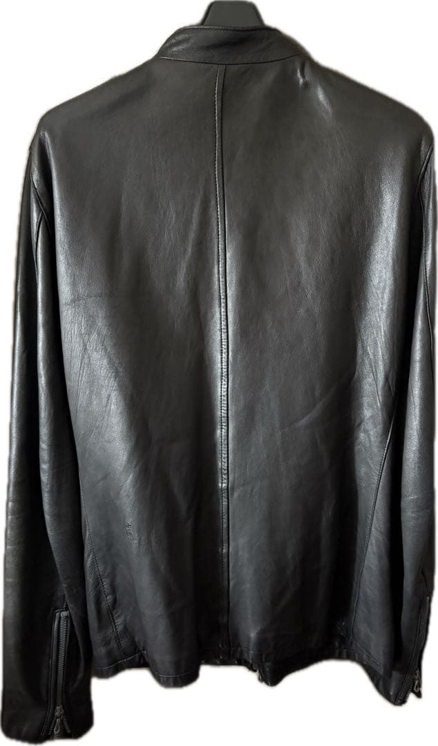 Magine シープシングルレザー ジャケット 黒48羊革 特価ブランド