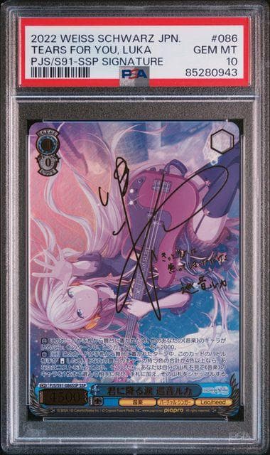 ヴァイスシュヴァルツ君に降る涙巡音ルカSSP サインBGS10