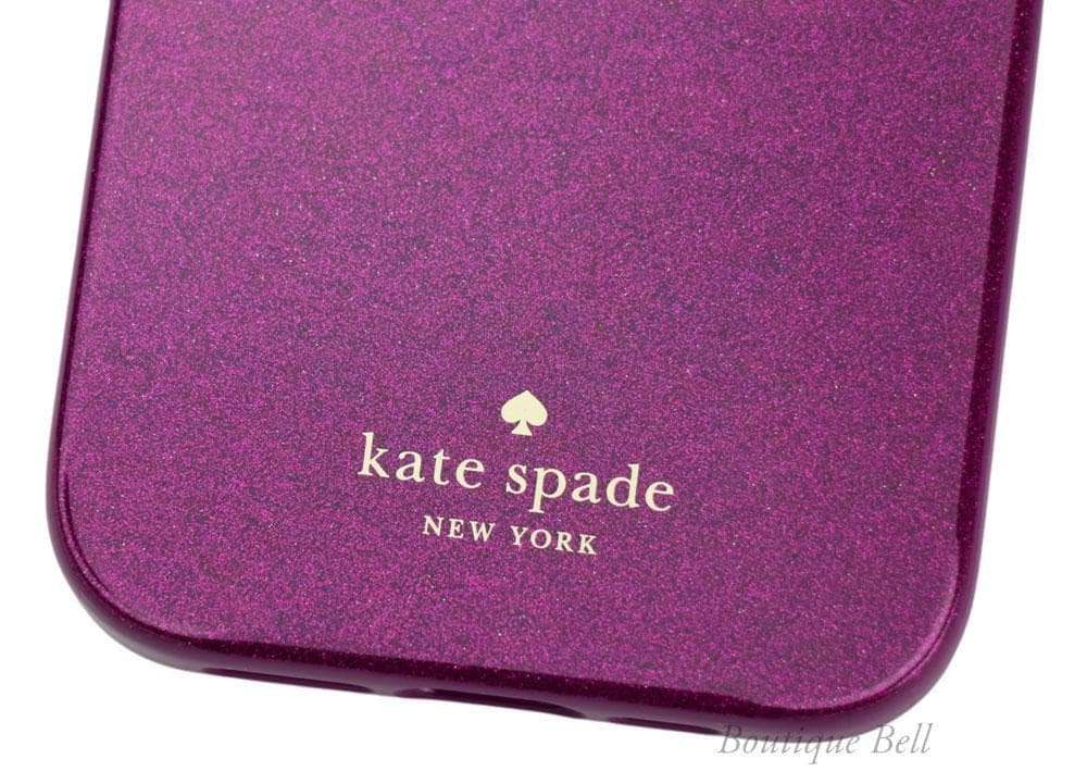 ケイトスペード】ダークラズベリー バンカーリング付 iPhone15対応ケース