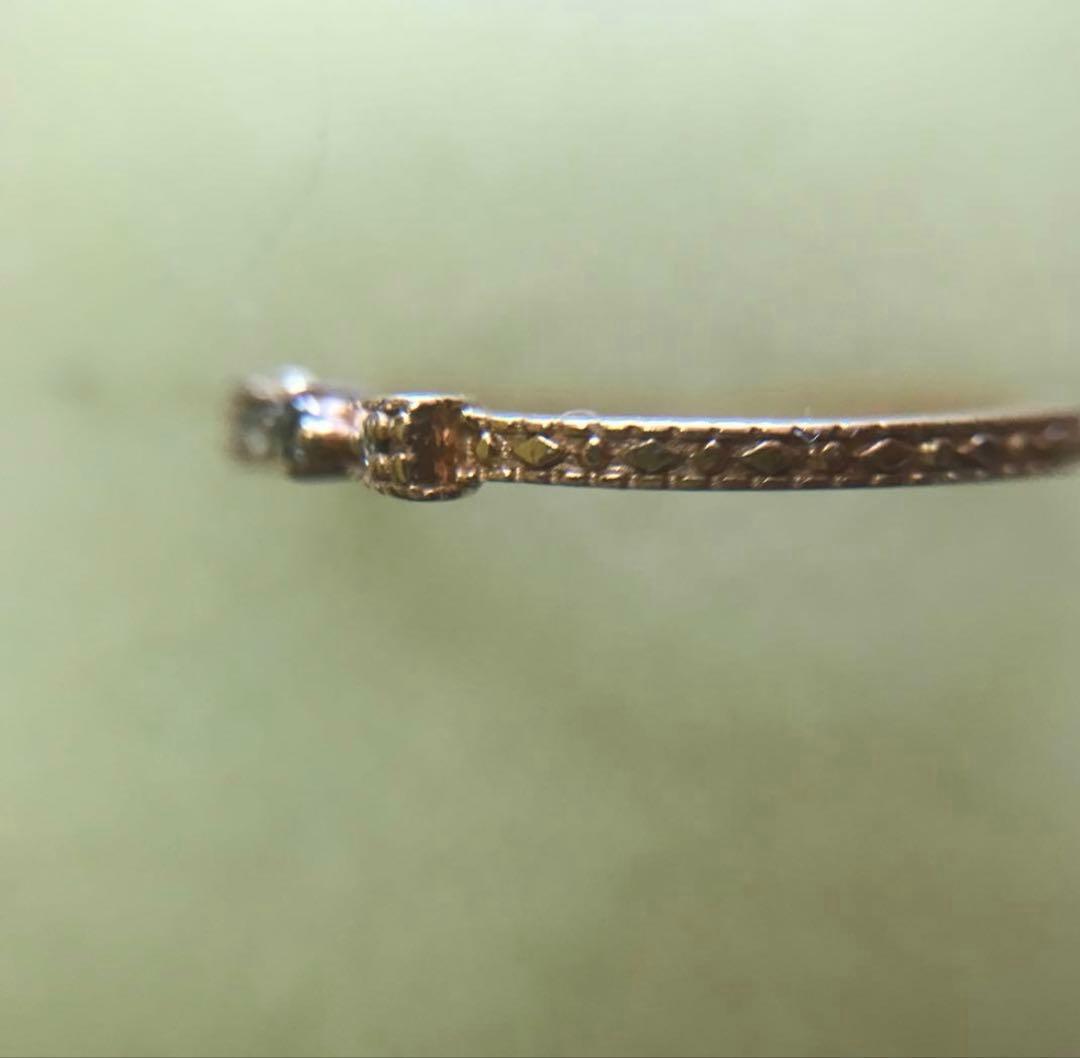 k10PGリボンダイヤモンドリング