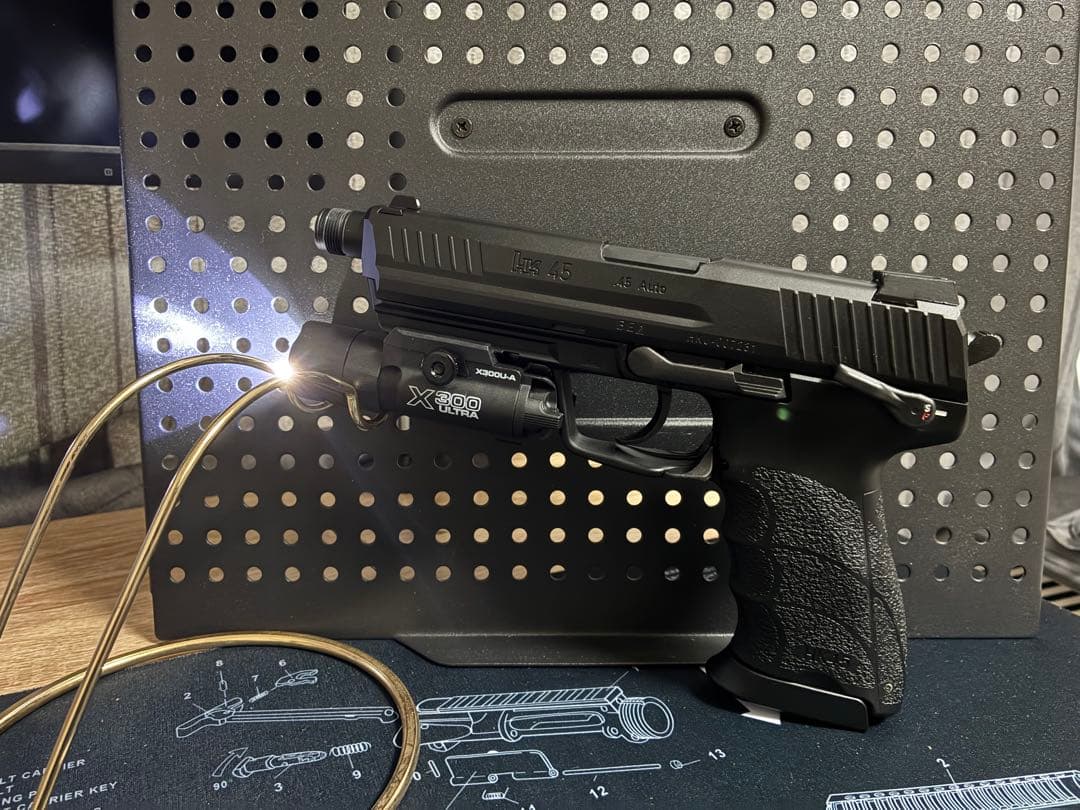 極美品 東京マルイ HK45タクティカル＋SureFire Replica