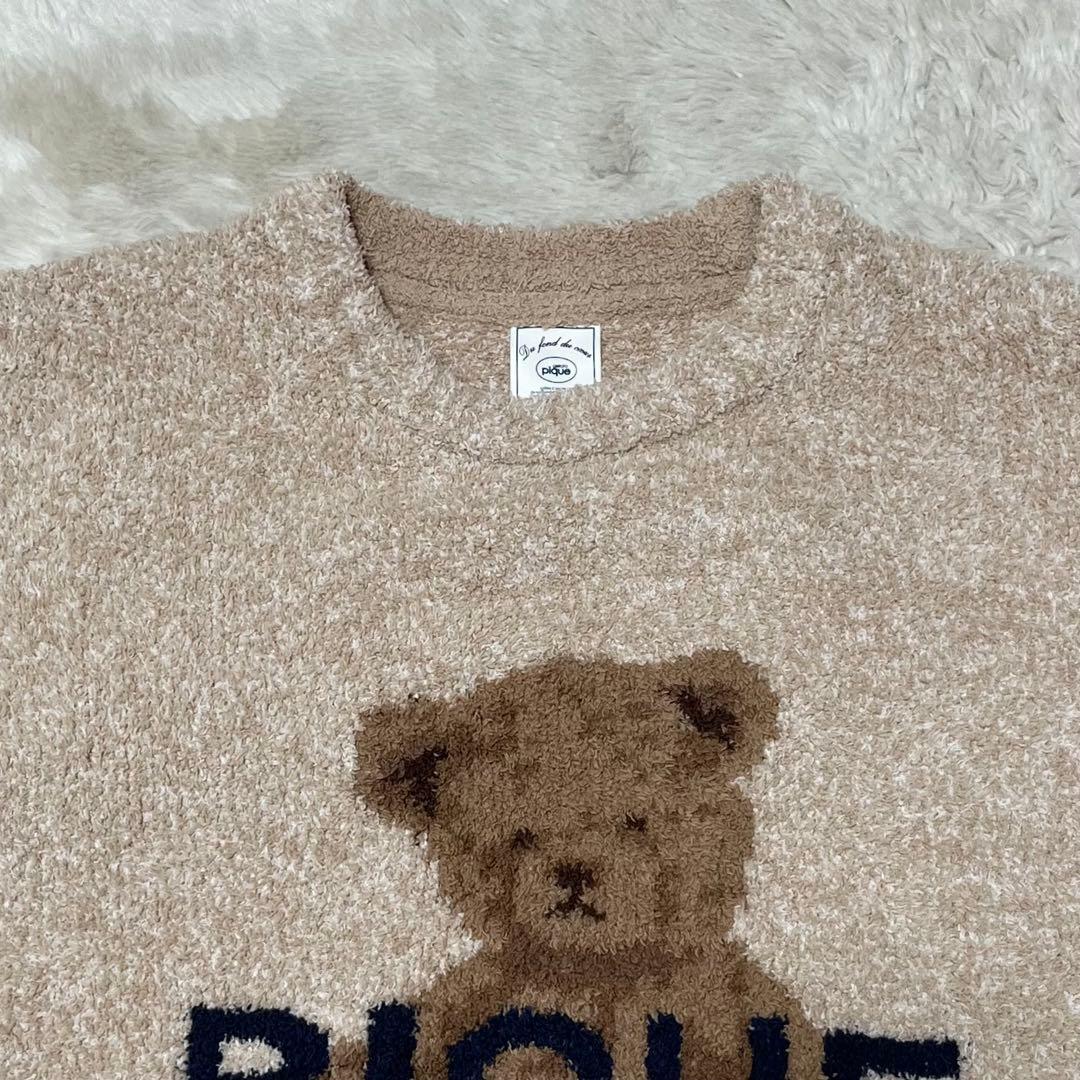 未使用級　ジェラートピケ　ルームウェア　パジャマ　セットアップ　くま　クマ　ベア