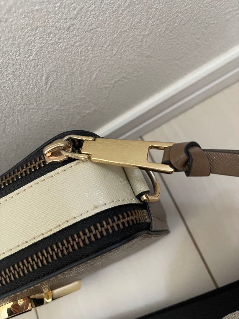 Marc Jacobs マークジェイコブス　ショルダーバッグ ブラウン/ホワイト