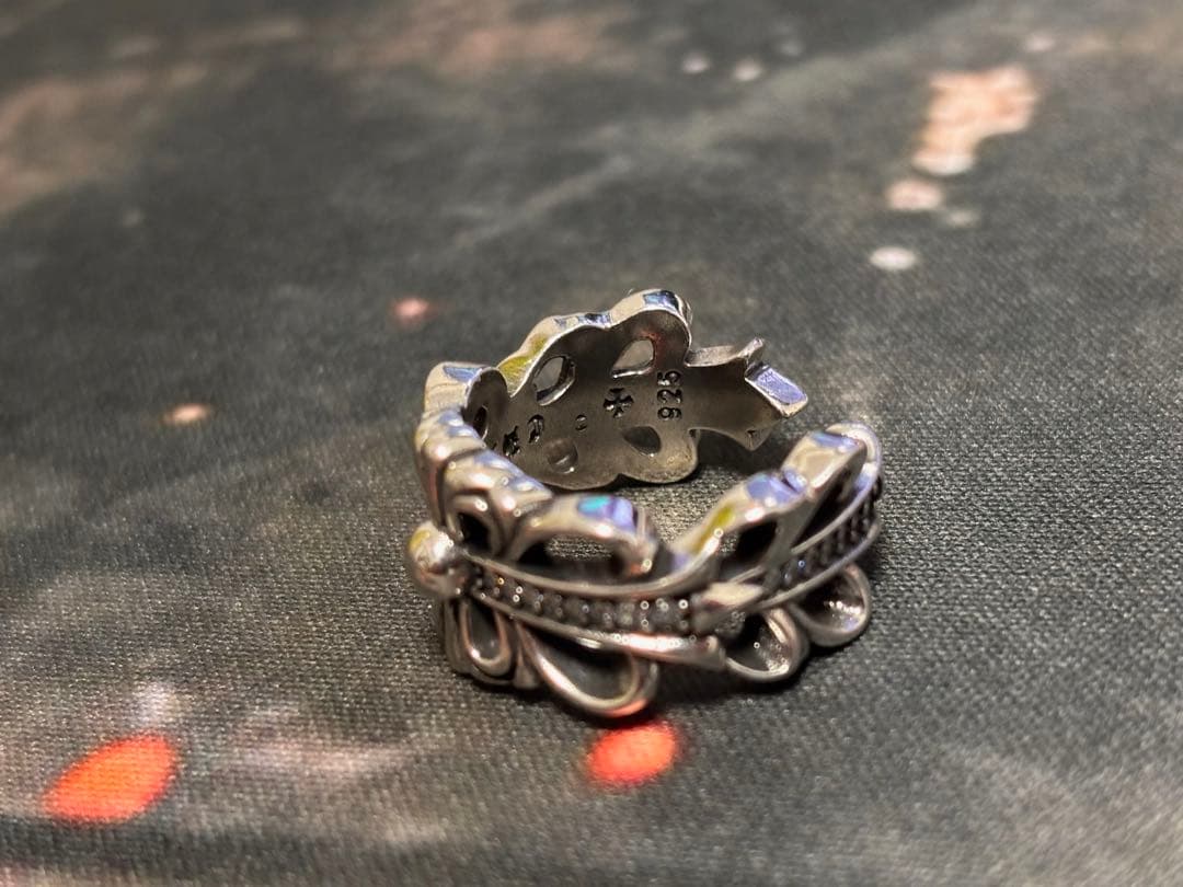 高級 シルバーストーン入り リング（新品未使用）2点セット