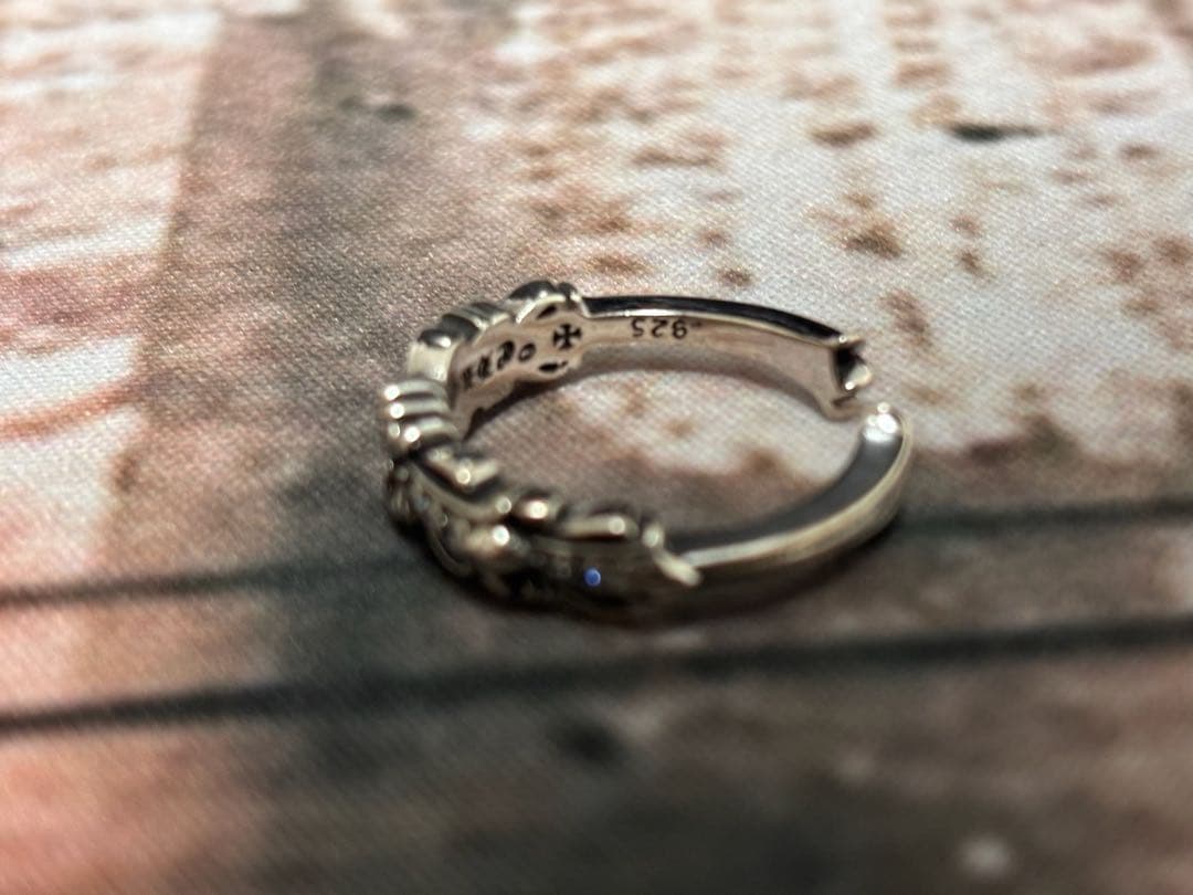 高級 シルバーストーン入り リング（新品未使用）2点セット