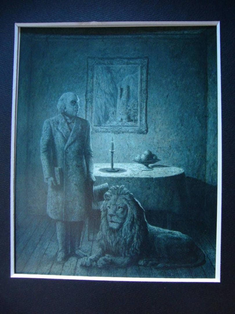 ルネ・マグリット「旅の記憶」、希少画集より、状態良好、新品高級額装付