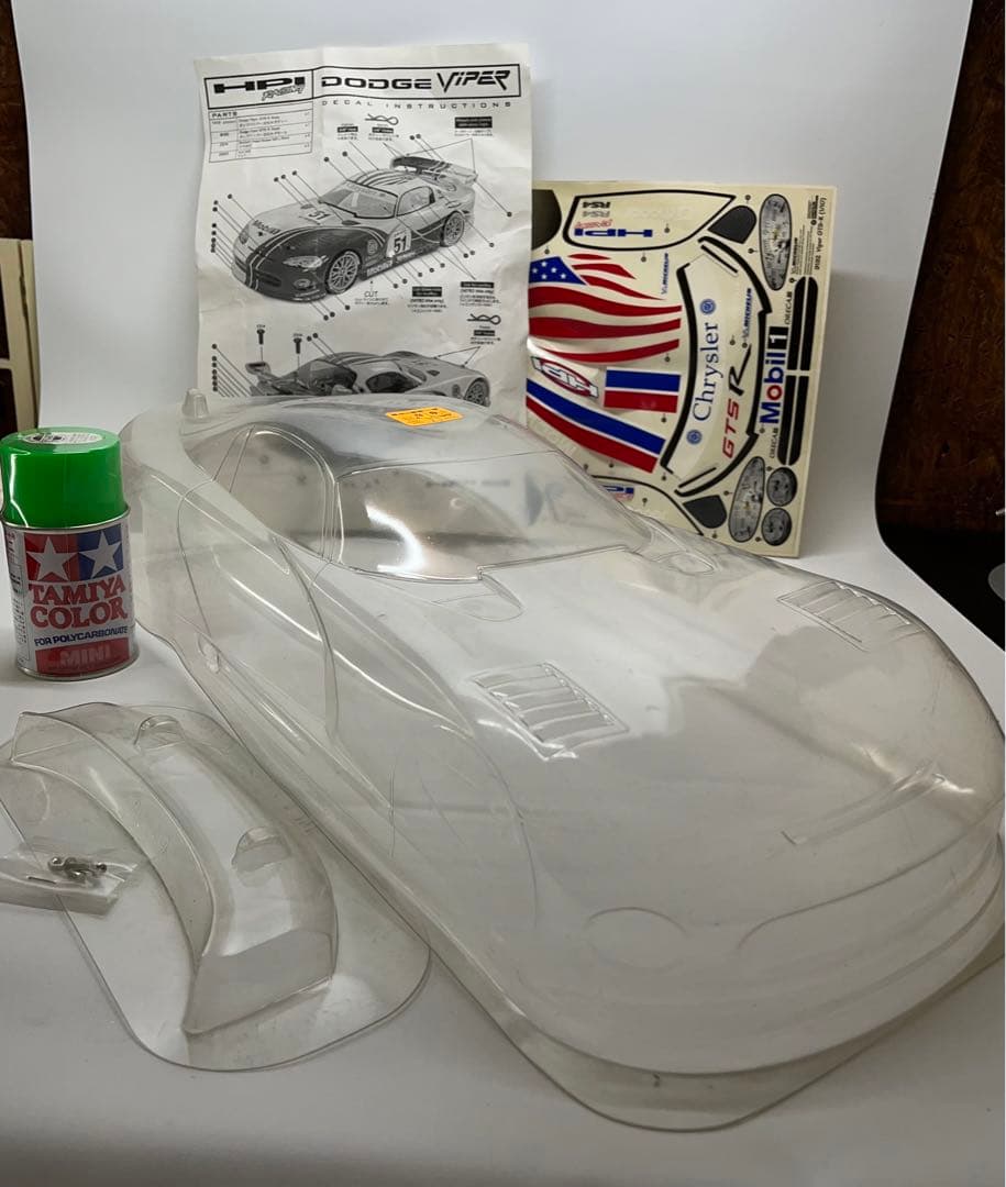 未使用】RCマイクロRS4 ダッジバイパーGTS-Rキット 140mmボディー 未