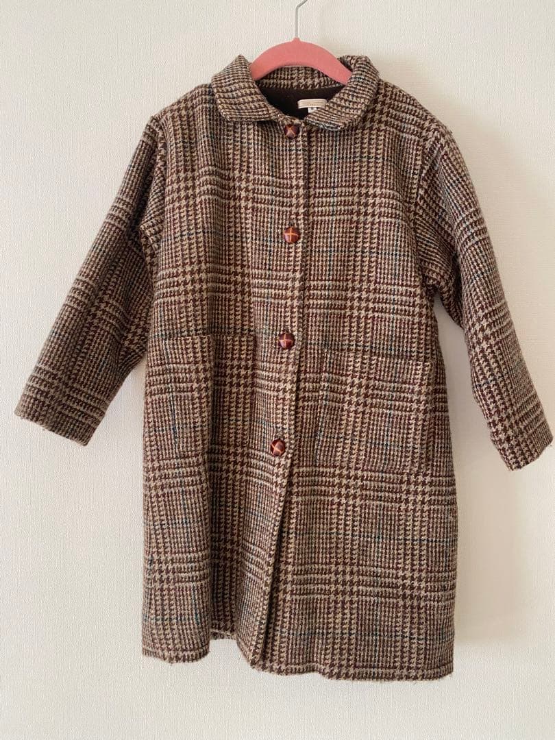 キャラメルチェックコート8Y