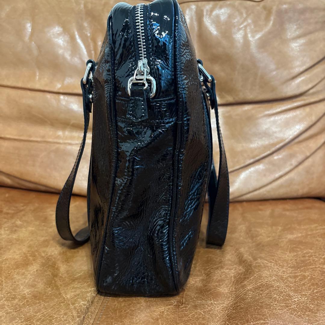 ジャックルコー　パリ　pari 中古　バッグ　エナメル　ブラック　黒
