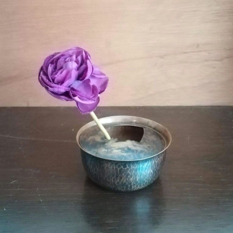 逸品 玉川堂 鎚起銅器 兎図紋 香炉 花活け 灰皿 和骨董 アンティーク