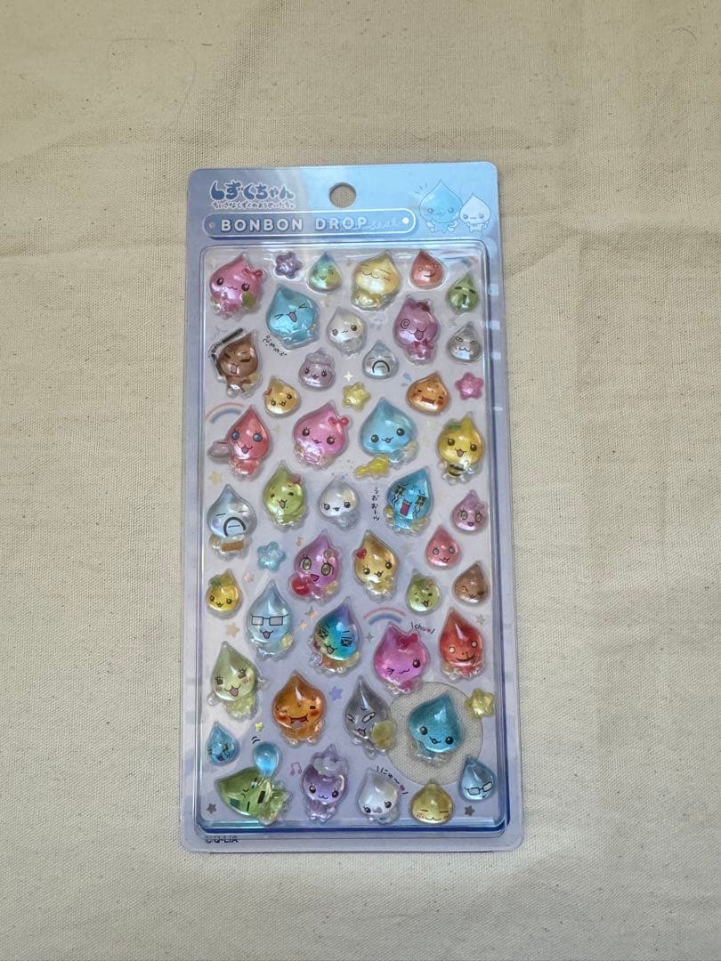 ボンボンドロップ　タイル　シール　しずくちゃん　マイメロ　カービィ　タイル
