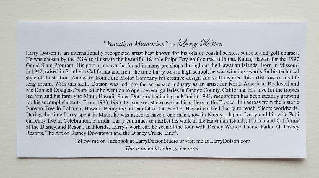 Disney 絵/印刷 by Larry Dobson