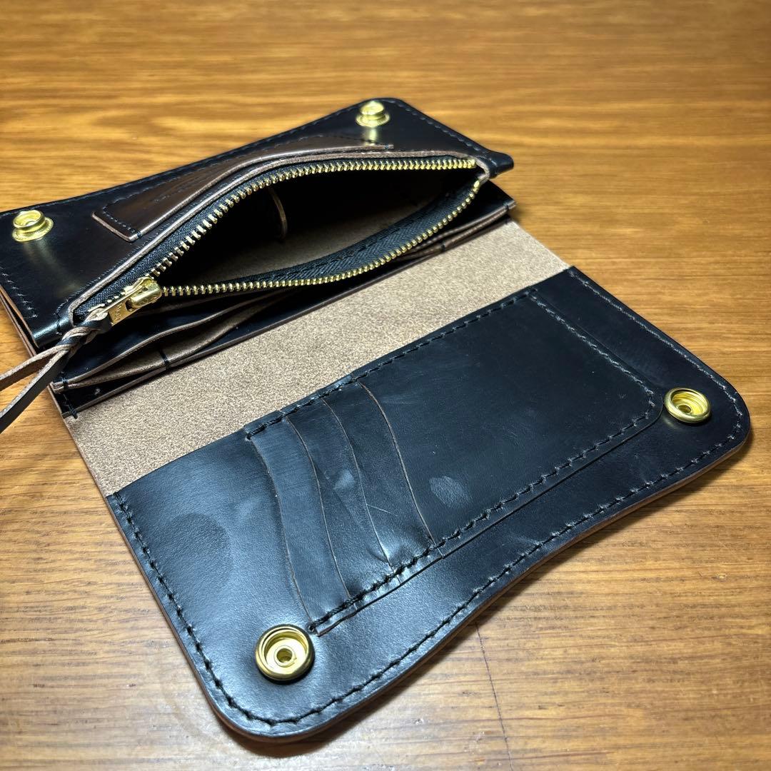 23　ロングウォレット 3層タイプ フリーポケット付き　クロムエクセル